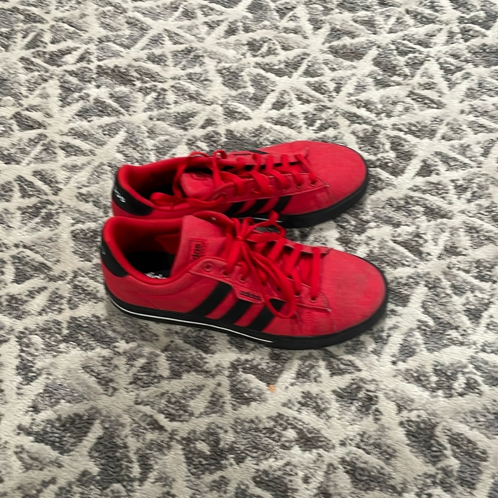 Men’s size 10.5 red adidas
